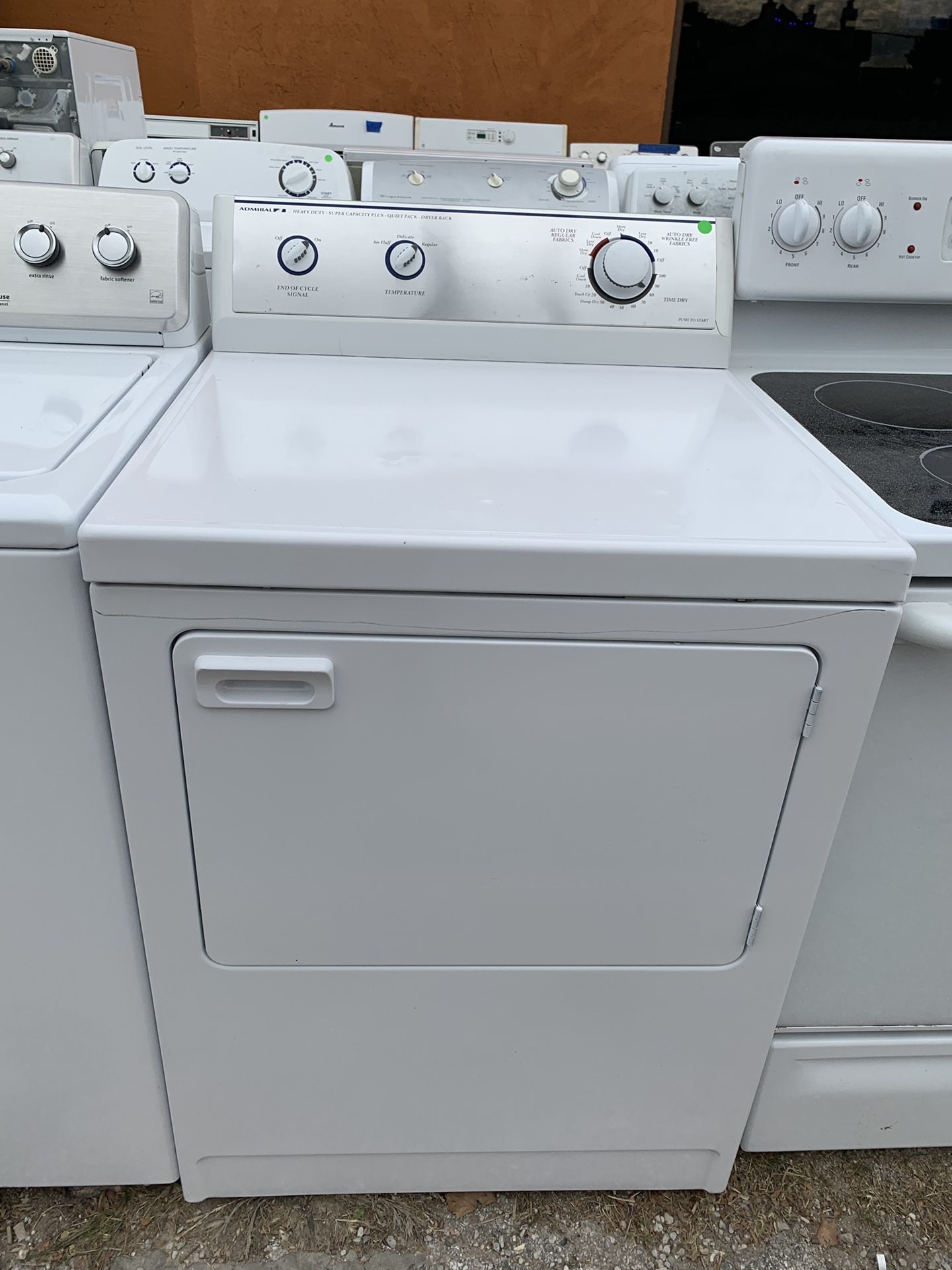 Admiral Electric Dryer 1 Year Warranty