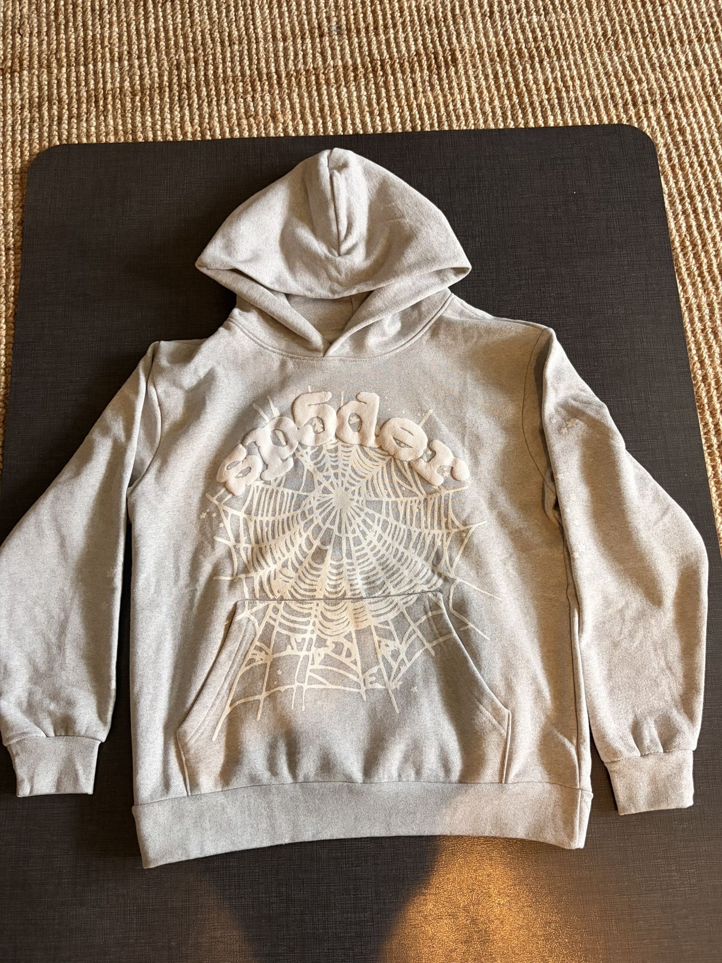 Grey SP5DER Hoodie