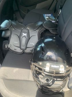 Schutt Youth Football helmet and Xenith Flyte 2TD football shoulder pads