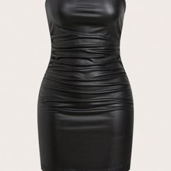 Black Leather Dress $9