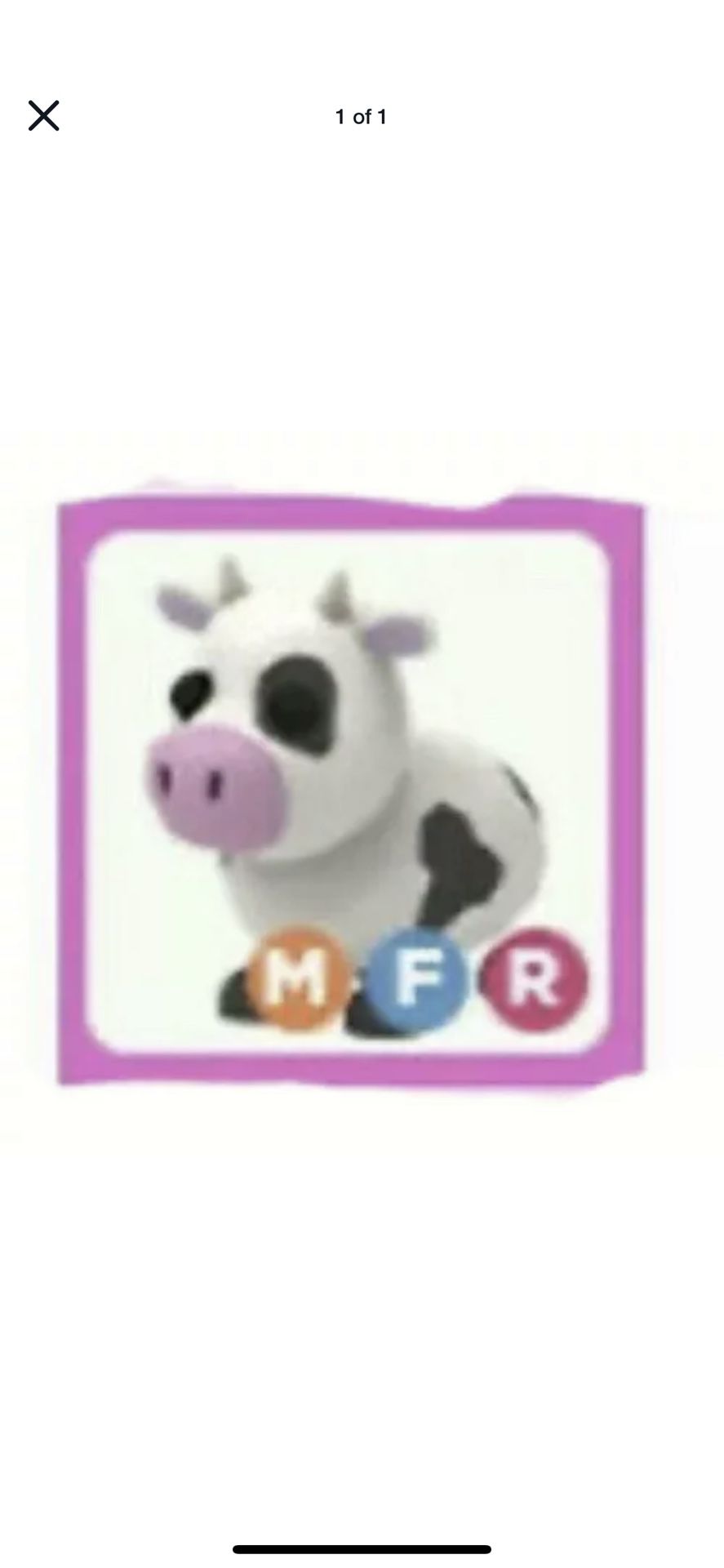 Mega Neon Cow Fly And Ride Adopt Me Roblox For Sale In La Mesa Ca Offerup - roblox adopt me pets neon cow
