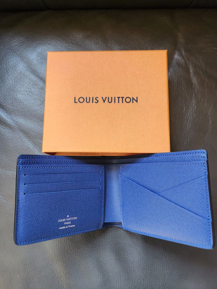 Louis Vuitton Multiple Wallet Navy autres Cuirs
