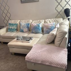 Off white sectional set