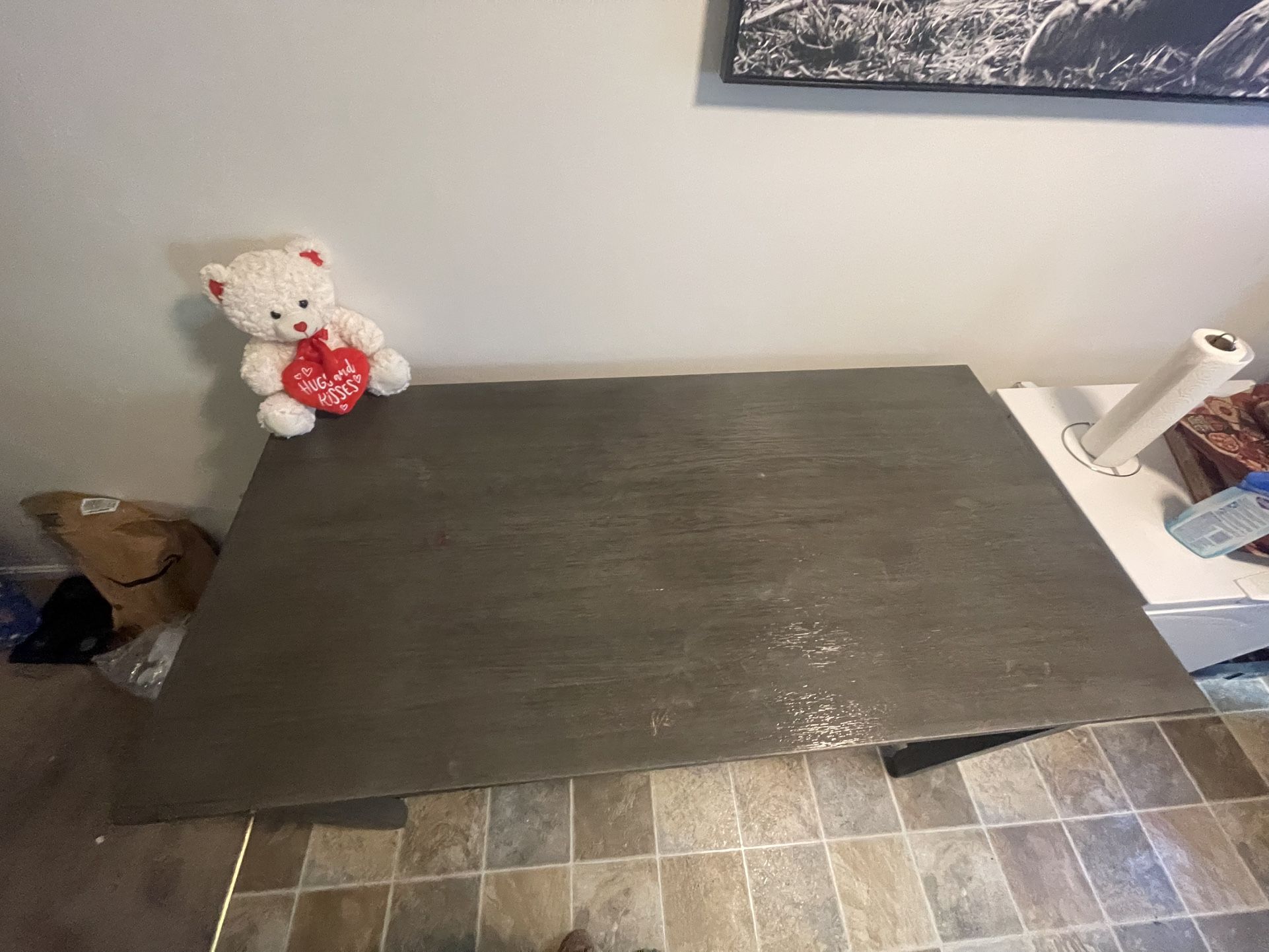 Caitbrook Counter Height Dining Table with Shelves 