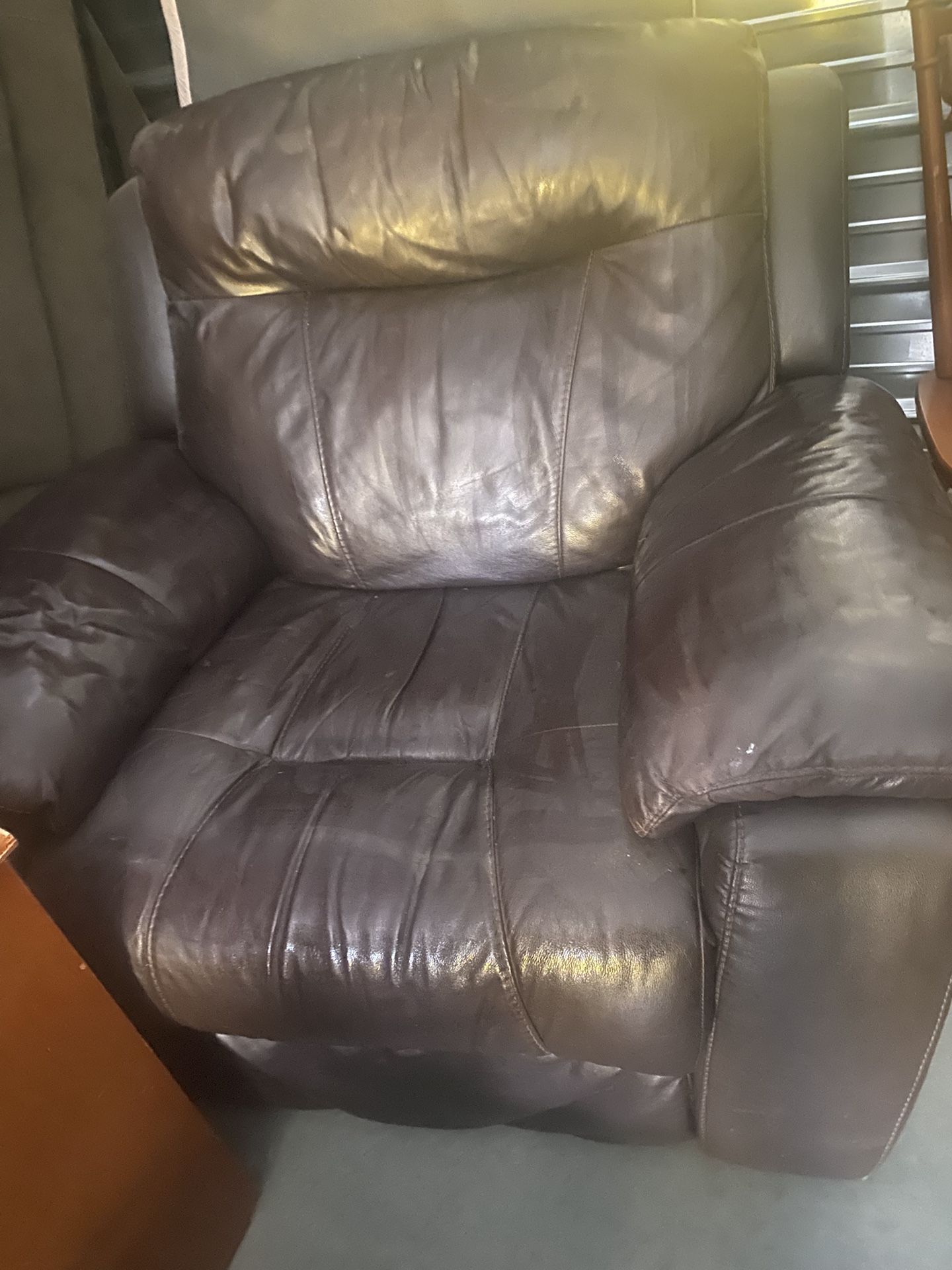 Brown Leather recliner