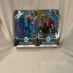 McFarlane/ Multiverse/ Superman/ Cyborg Superman/ Gold Leave/ Eradicator/ Platinum Edition 