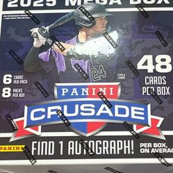 2025 MEGA PANINI CRUSADE BOX 6 CT. 