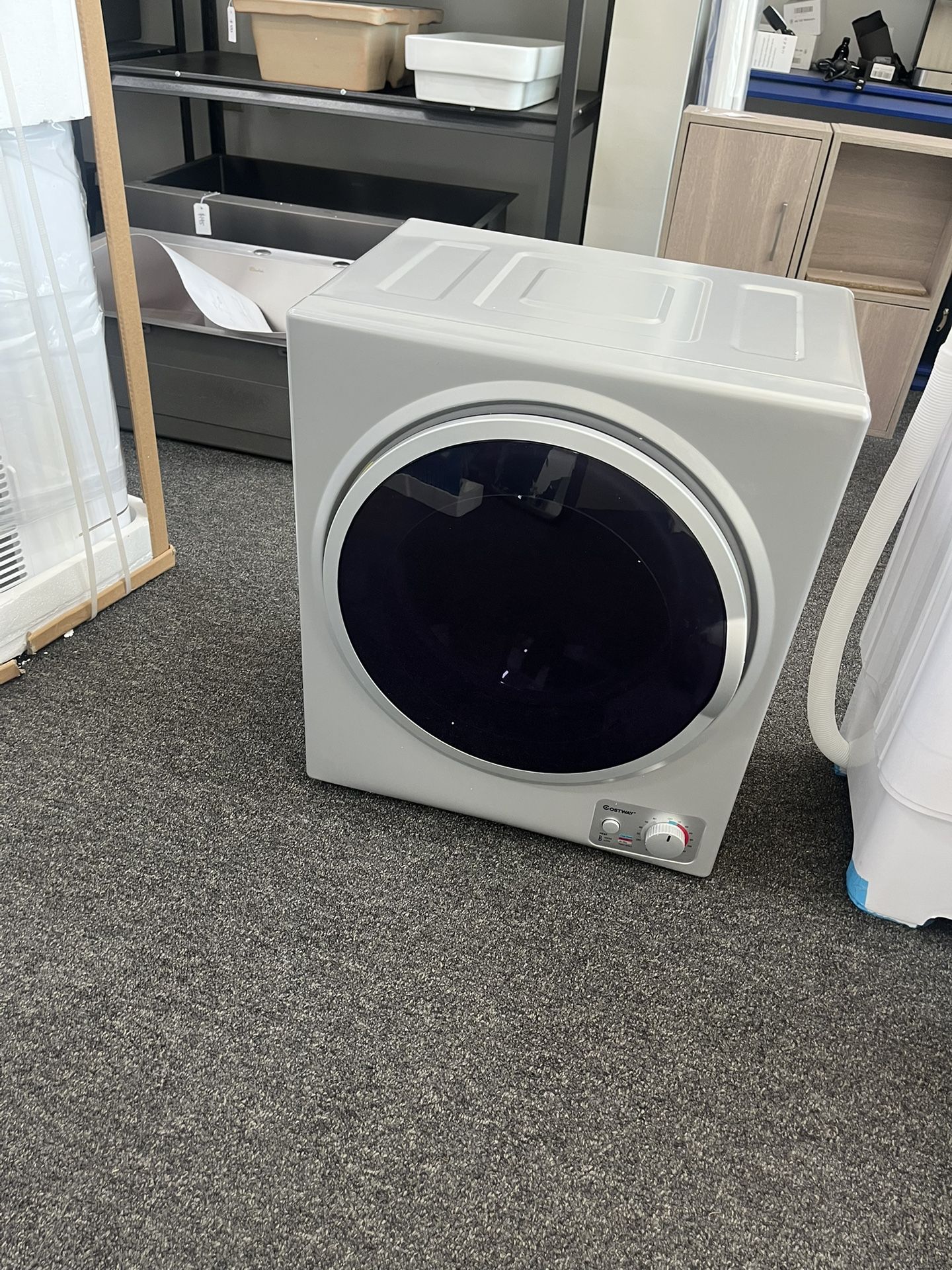 COSTWAY Electric Portable Clothes Stainless Steel Tub Laundry Dryer, for 4 Automatic drying mode