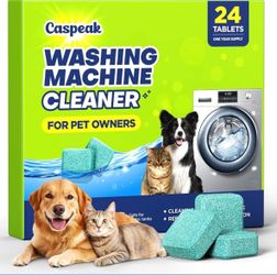 5X Power Deep Cleaning Washing Machine Cleaner Tablets, No More Odor & Pet Fur Enzyme Washing Machine Cleaning Tablets, Washer Cleaner For HE Top Fron