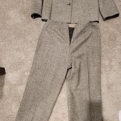 Anne Klein Wool Blend Cashmere Suit