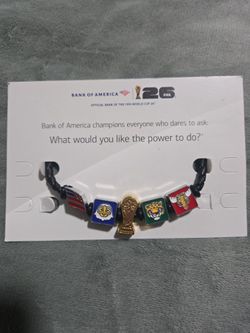 Official FIFA World Cup Bank Of America 2026 soccer bracelet