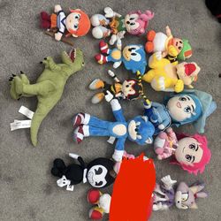 Sonic/Mario/Etc Plush Lot(Willing to Sell individually for a fair price or negotiate prices)