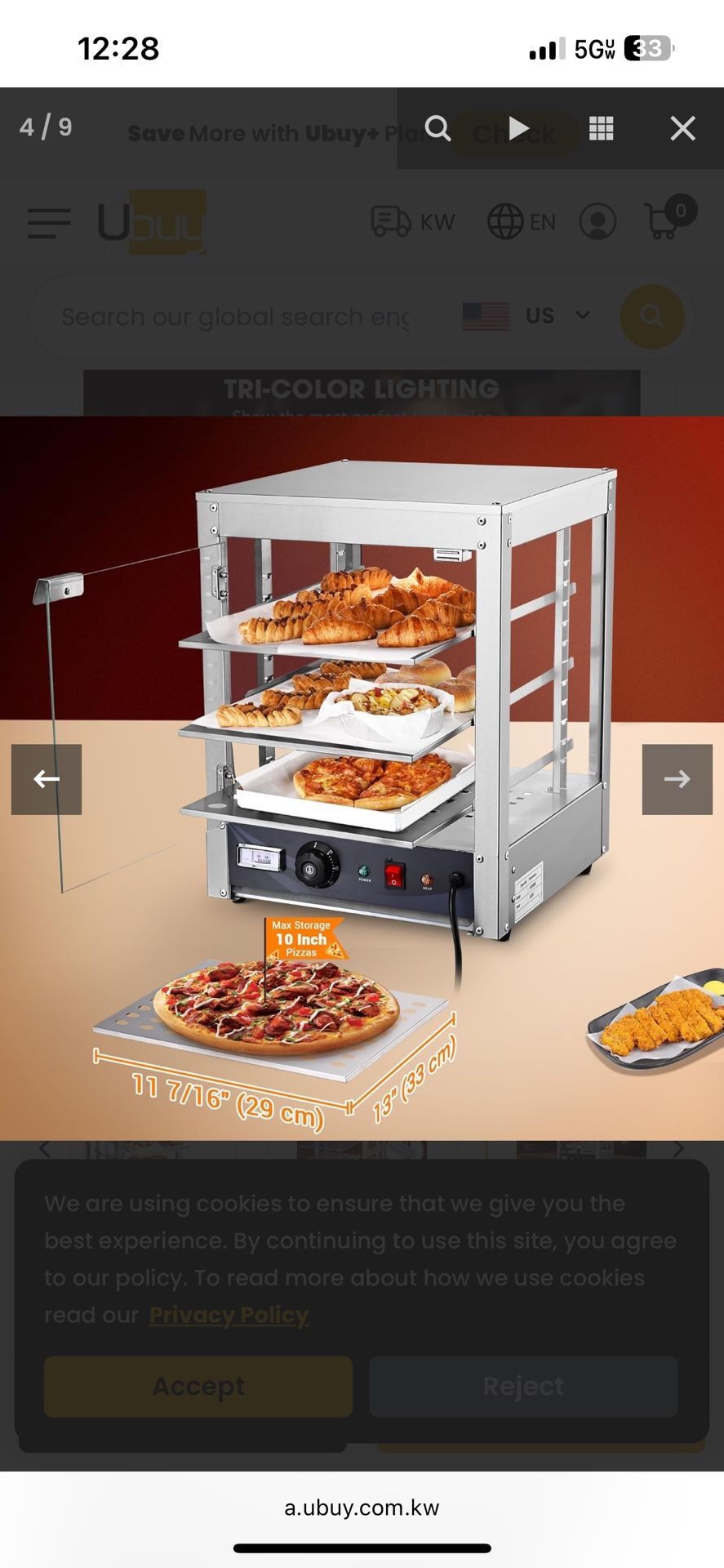 Brand New Commercial Food Warmer Display For $100 Firm