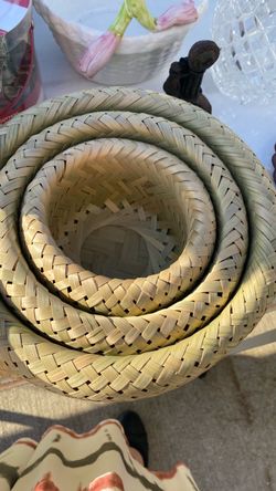 Bamboo baskets. Brand new