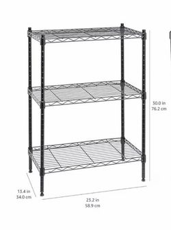 3-Shelf Adjustable HeavyButy Storage Shelving Unit