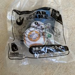 Star Wars Happy Meal Fast Food Toy BB-8 and D-O Keychain McDonald's 2019