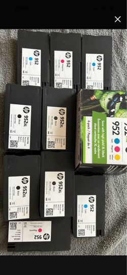 HP 952 / 952XL Ink Cartridges - Lot of 8 + 4-Pack Box.