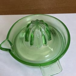 Federal depression Uranium Glass Citrus Reamer