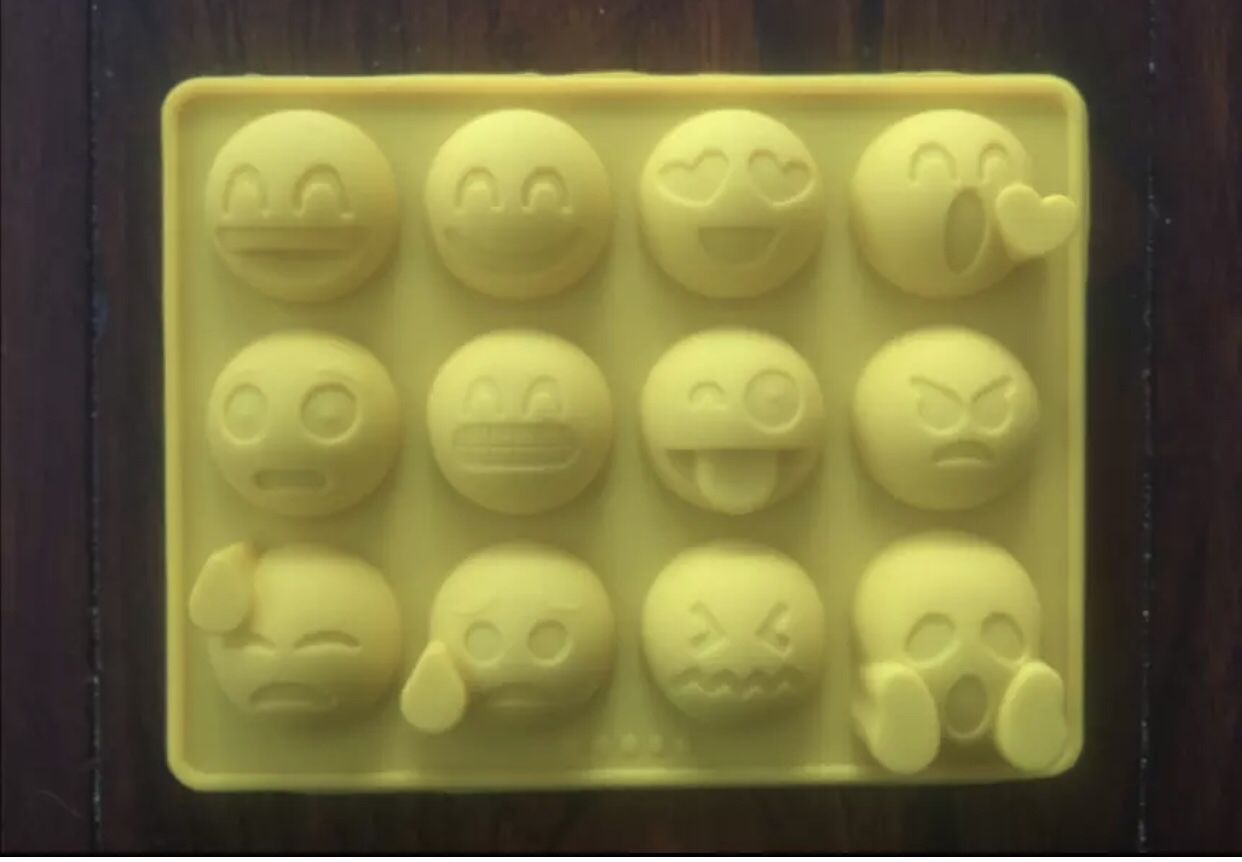 Emojis face candy chocolate silicone mold
