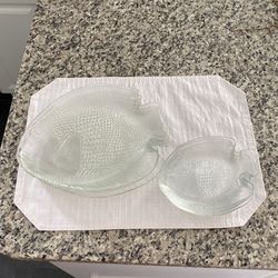 Glass Seafood Plates