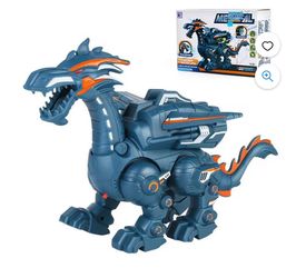 Electric Mechanical Dinosaur Pterosaur Model Toy with Mist Spray Moving Walking Simulation Animal Toy with Sound and Light for 3 4 5 6 Years Boys