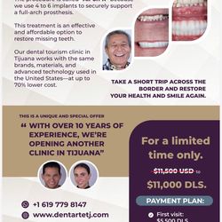 We are a specialized dental clinic focused on dental implants, All-on-X treatments, and high-end smile design with porcelain veneers.