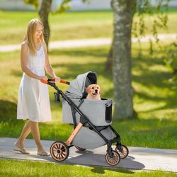 A lightweight cat carriage with 360° wheels and ventilation features. Large storage space), Ideal for small dogs, Older animals, Traveling, Veterinari