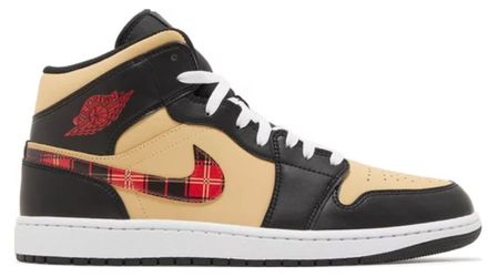 Air Jordan 1 Mid Tartan Swoosh