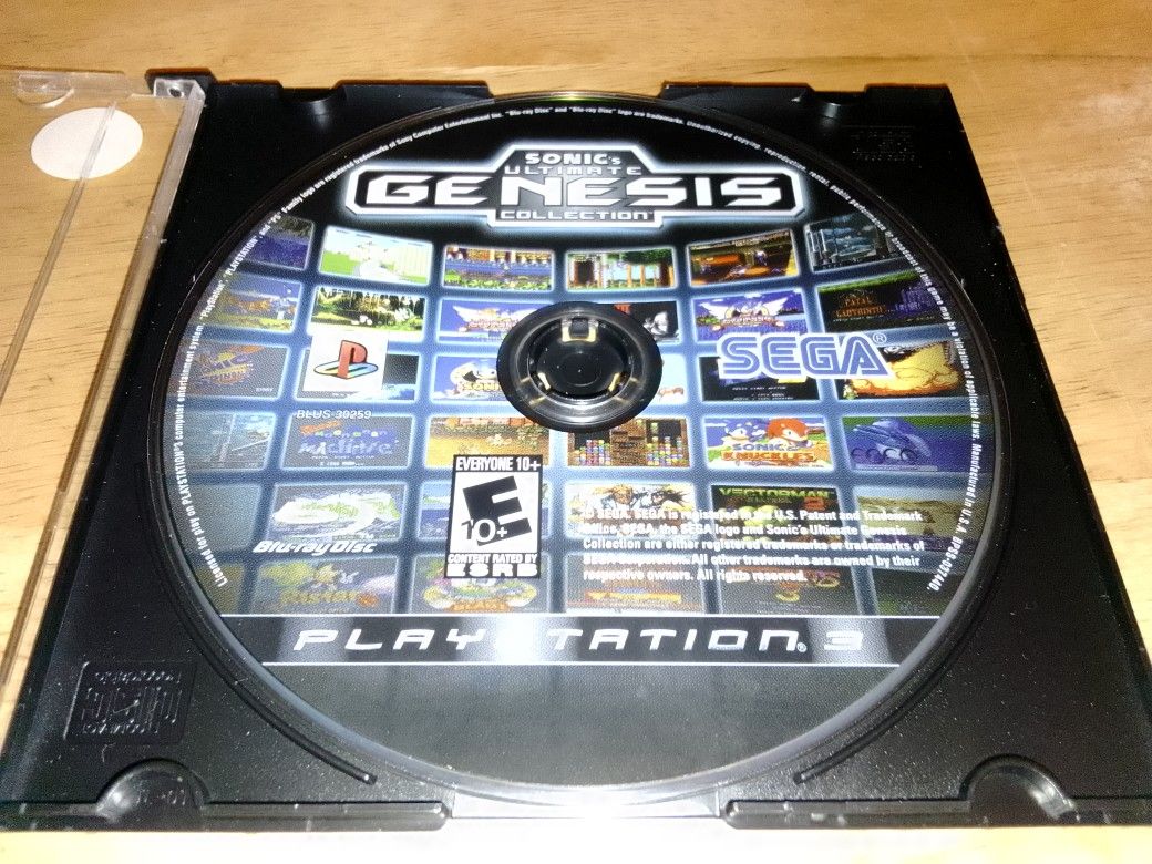 PS3 Game Sonic's Ultimate Genesis Collection
