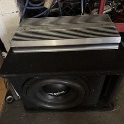 Scar audio sub with amplifier