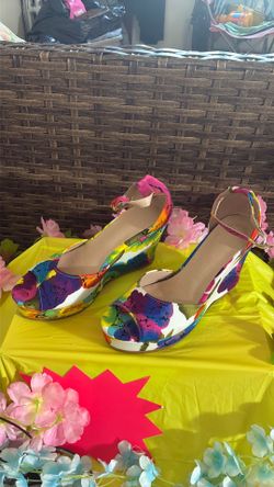 Printed  Wedge shoes