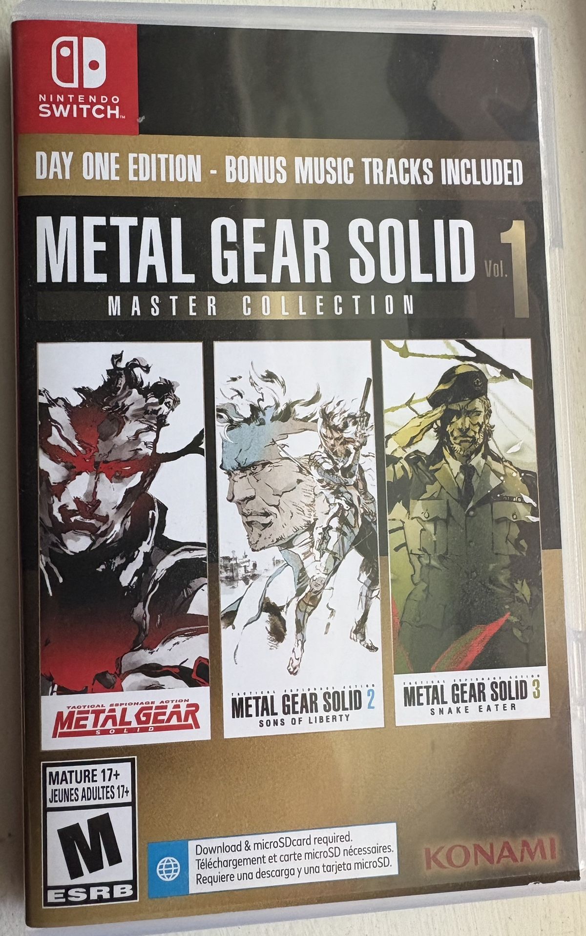 Metal Gear Solid Master Collection For Switch