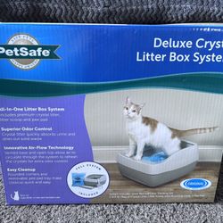 Pet Safe Deluxe Crystal Litter Box System 