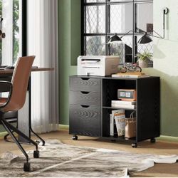 Drawer Wood File Cabinet