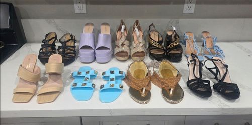 Lot of 9 Pairs of Women Shoes SIZES  5.5, 6, 7, 8, 8.5