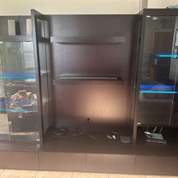 Modern Espresso Wall Unit