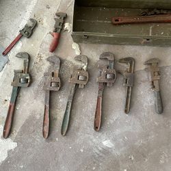 Assorted Size Pipe Wrenches