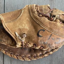 Rawlings Gordon Gordie Coleman First Baseman's Mitt No CM35 Made In USA Vintage Baseball Glove RHT