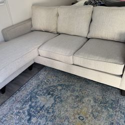Serta L shape Cream Couch 
