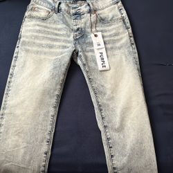 Purple jeans