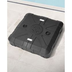 Brand new heavy-duty patio umbrella base with wheels.