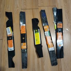 Mower Blade Bundle, 3 Sets of PowerCare And One Set of John Deere.