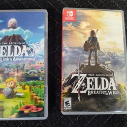 Nintendo Switch Zelda 2 Games And 1 Amiibo  Zelda 