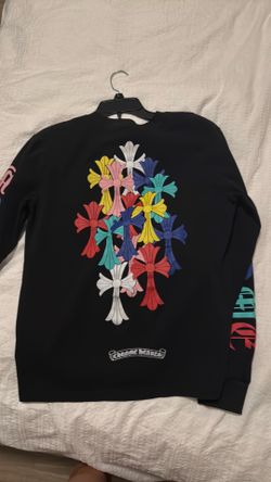 chrome hearts black cross cemetary long sleeve