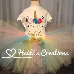 Unicorn Tutu, Unicorn Birthday Outfit, Unicorn Tutu Dress, Unicorn Party.