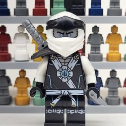 Lego Ninjago Legacy Zane Black Robe Minifigure njo635 from set 71738
