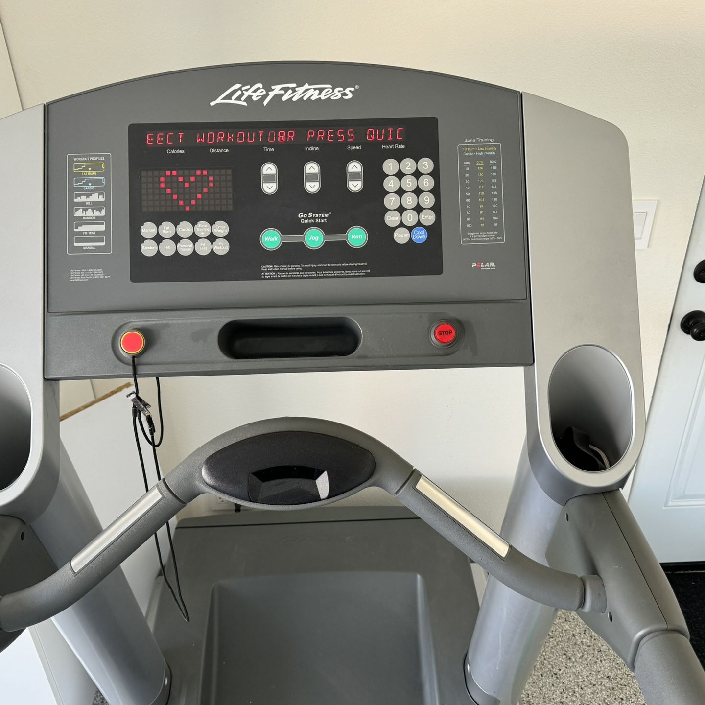 Commercial Life Fitness Treadmill 