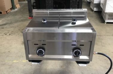 7 gallon Commercial Countertop double Deep Fryer FY7