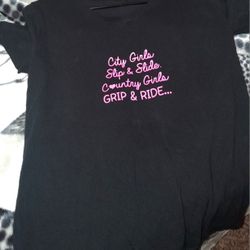 Country Girl T-Shirt (Black) SIZE MEDIUM 