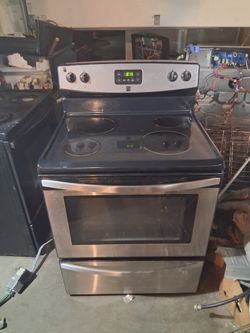 Kenmore Stainless Glass Top Range (Stove/Oven) = Can Deliver 